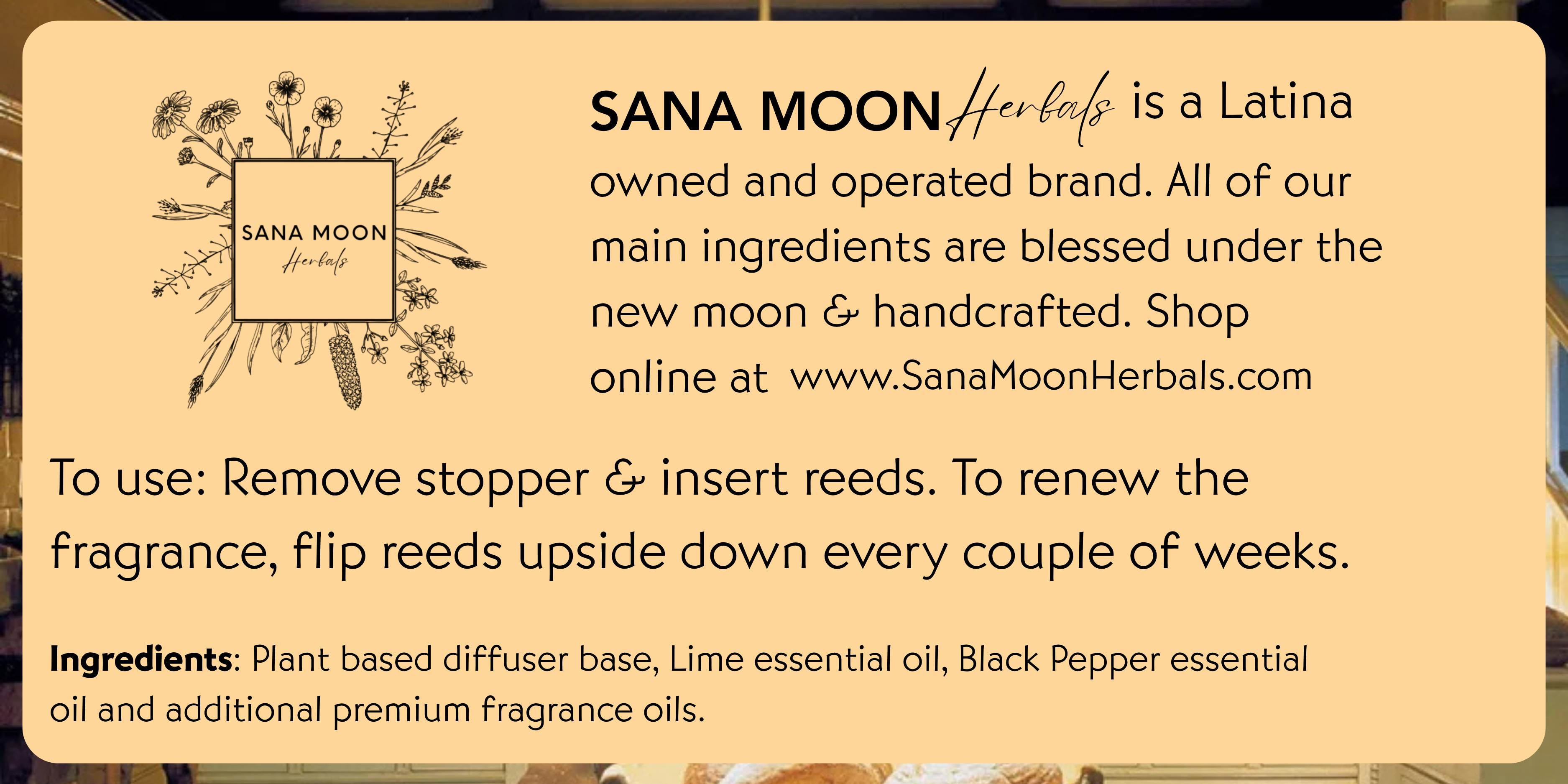 Midnight Margarita Reed Diffuser